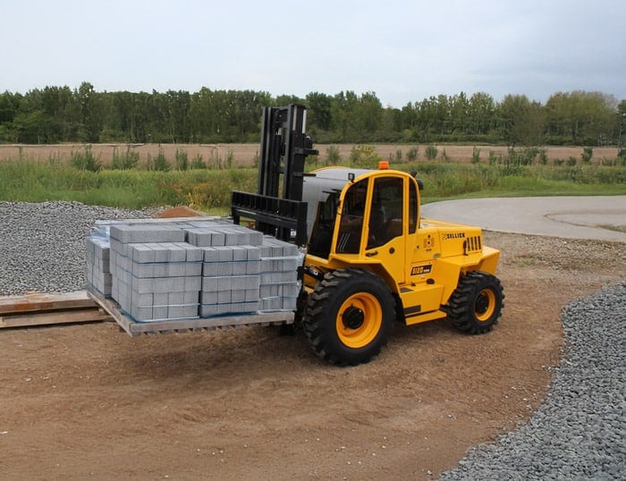 Sellick S120 rough-terrain forklift